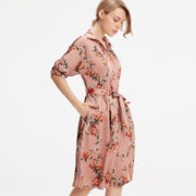 Robe chemise à imprimé fleuri
