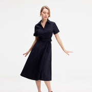 Robe chemise en coton évasée