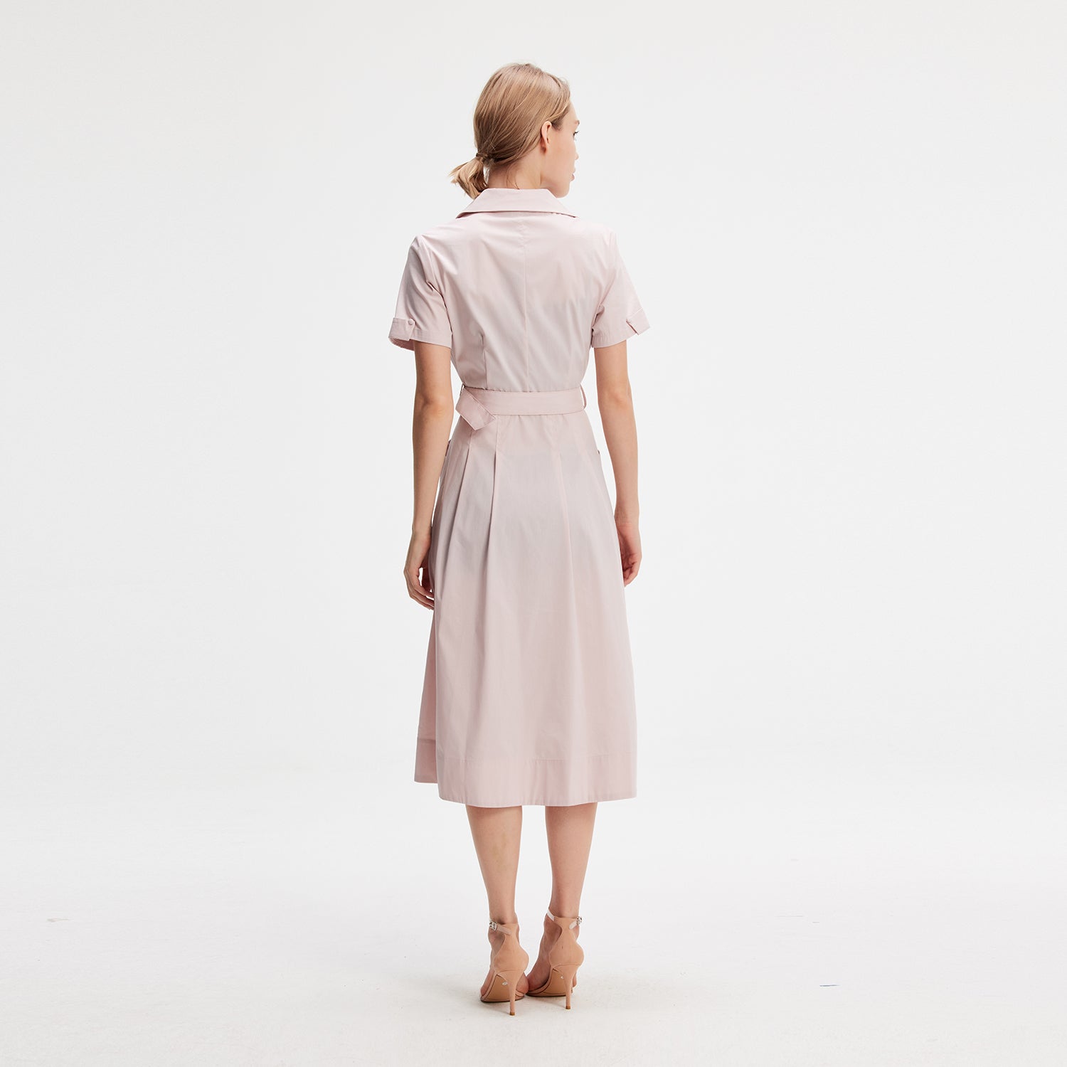 Robe chemise en coton évasée