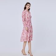 Robe chemise à imprimé floral