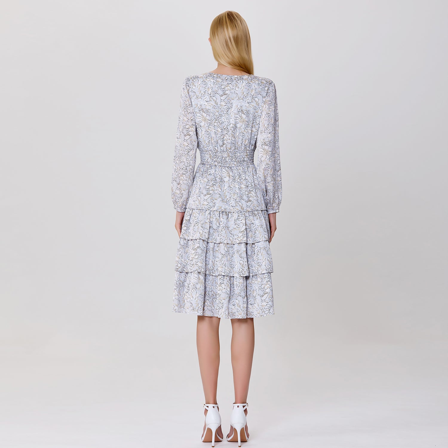 Robe à volants et imprimé liberty