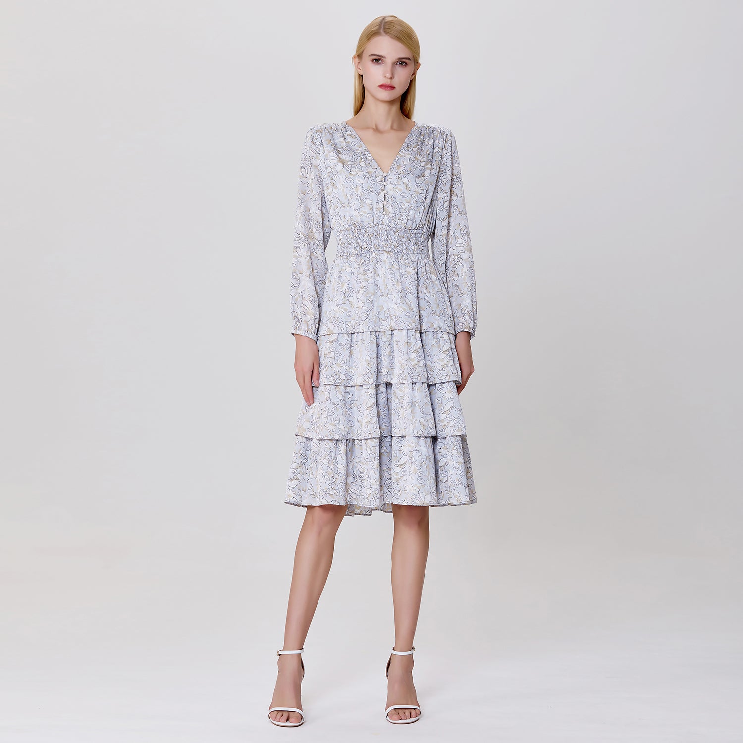 Robe à volants et imprimé liberty