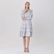 Robe à volants et imprimé liberty