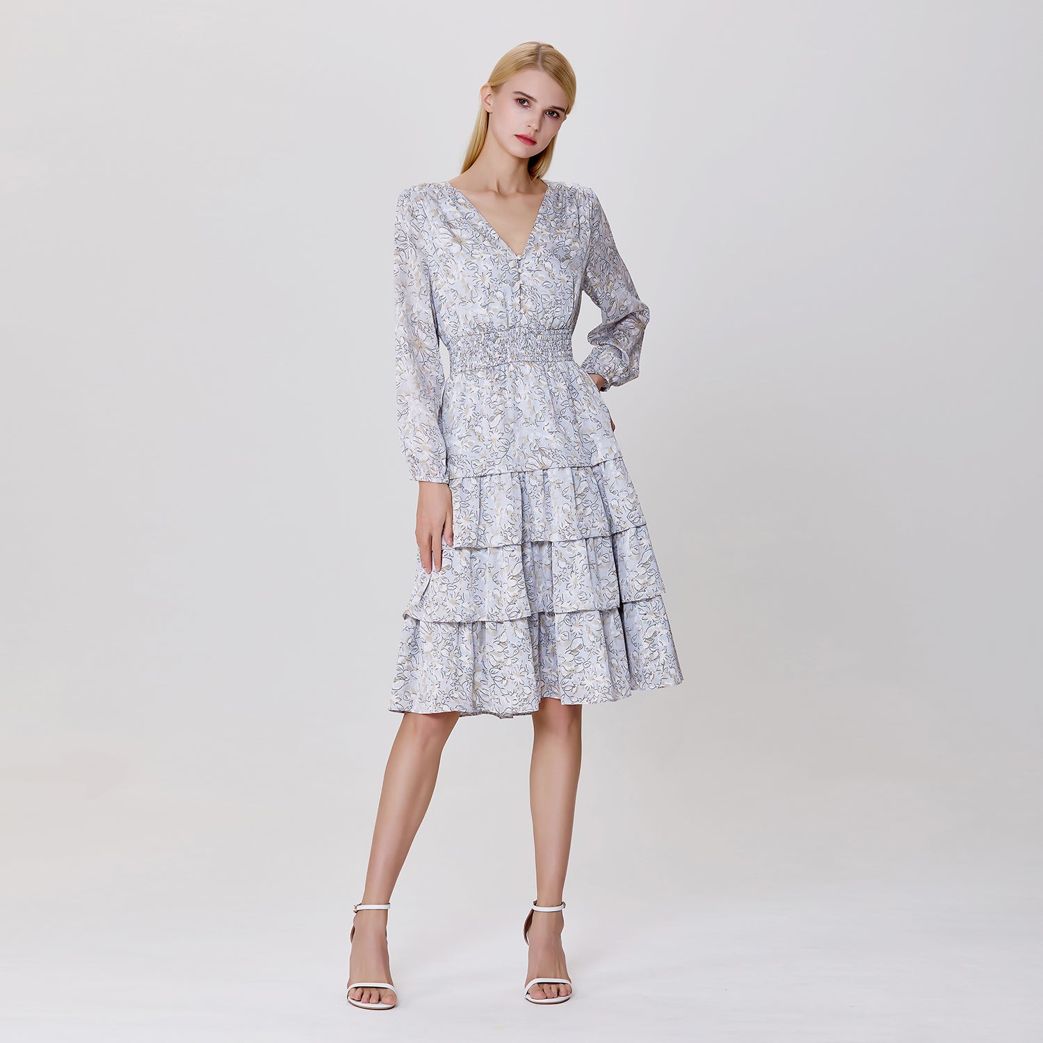 Robe à volants et imprimé liberty