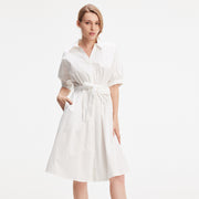 Robe-chemise en coton évasée