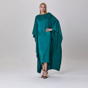 Robe longue caftan en satin