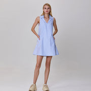 Mini robe trapèze minimaliste à rayures