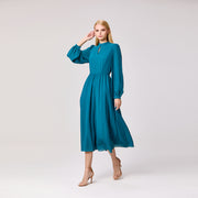 Robe-chemise à décolleté en trou de serrure