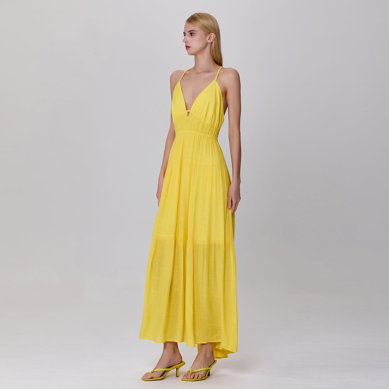 Robe longue d'été à bretelles