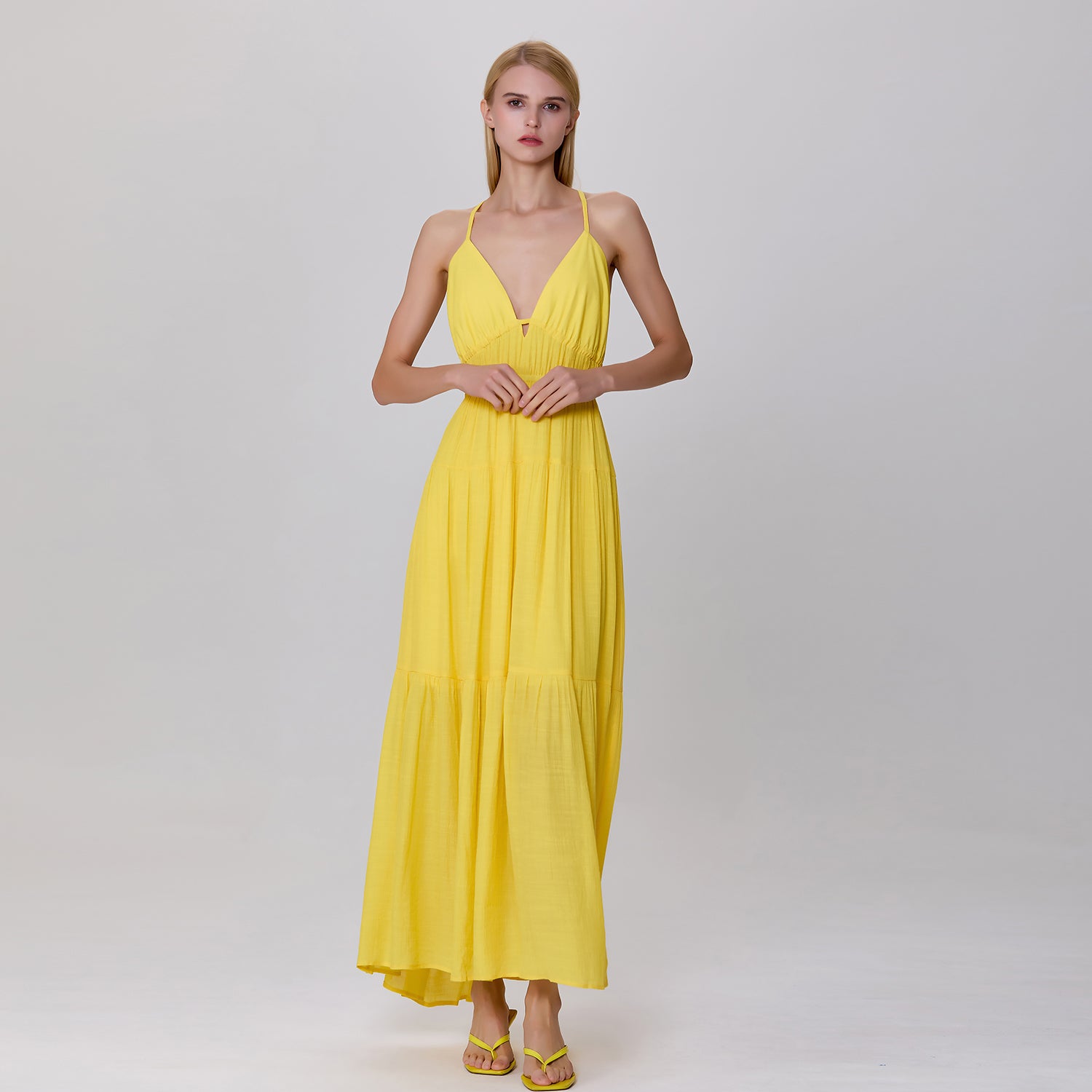 Robe longue d'été à bretelles