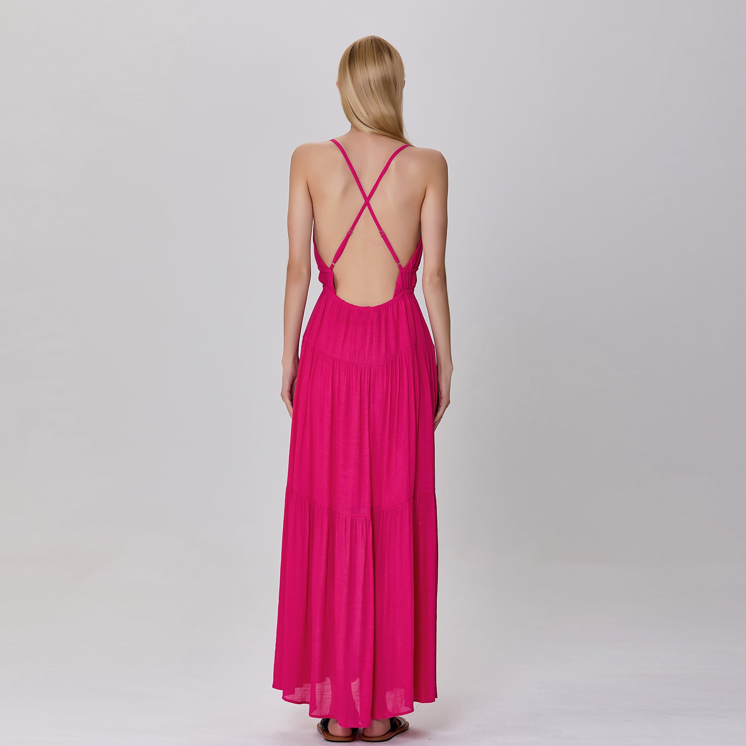 Robe longue d'été à bretelles