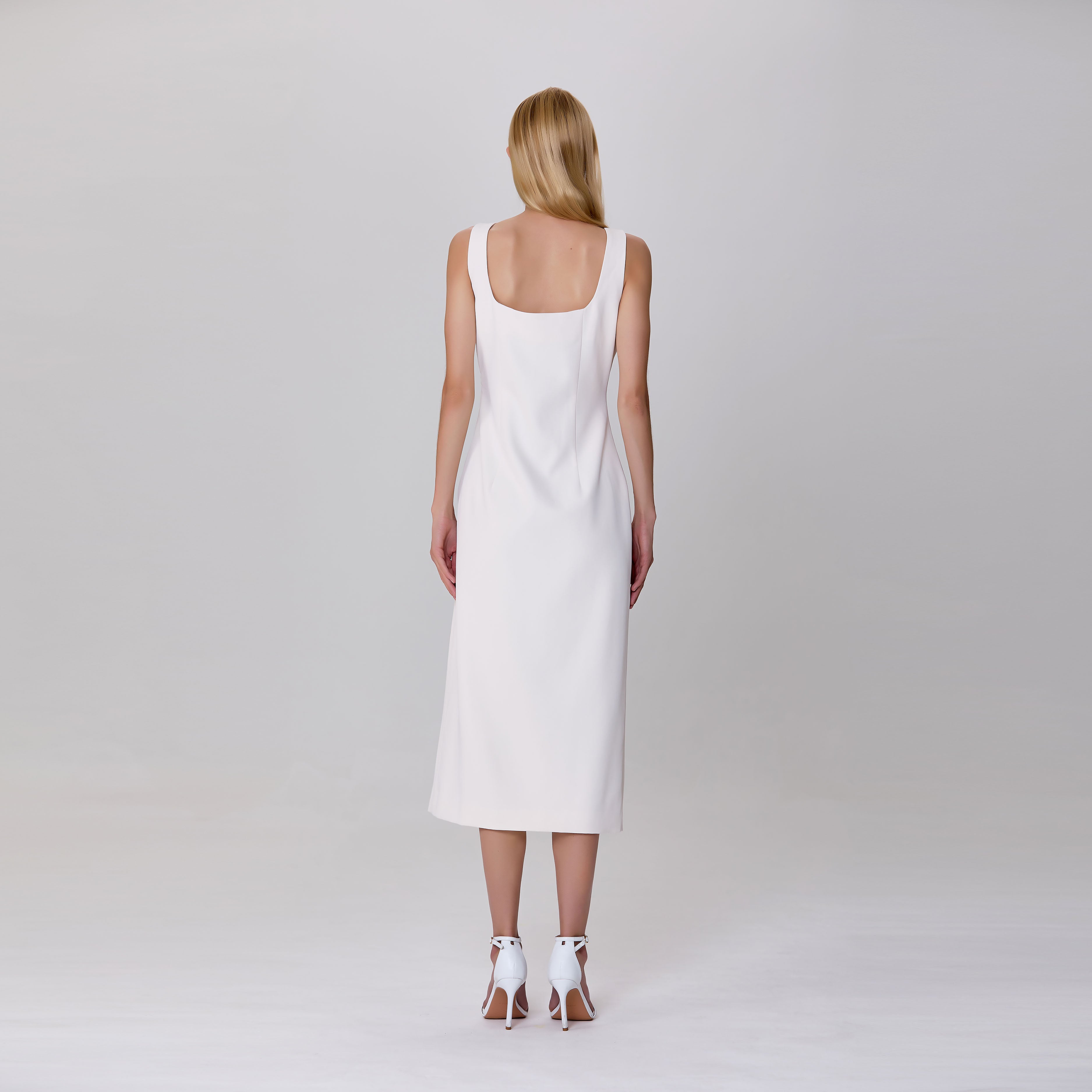 Robe ajustée brodée