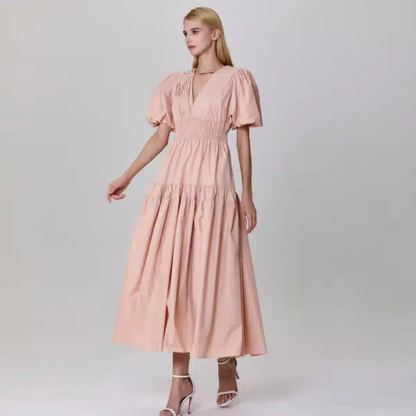 Robe bouffante à volants