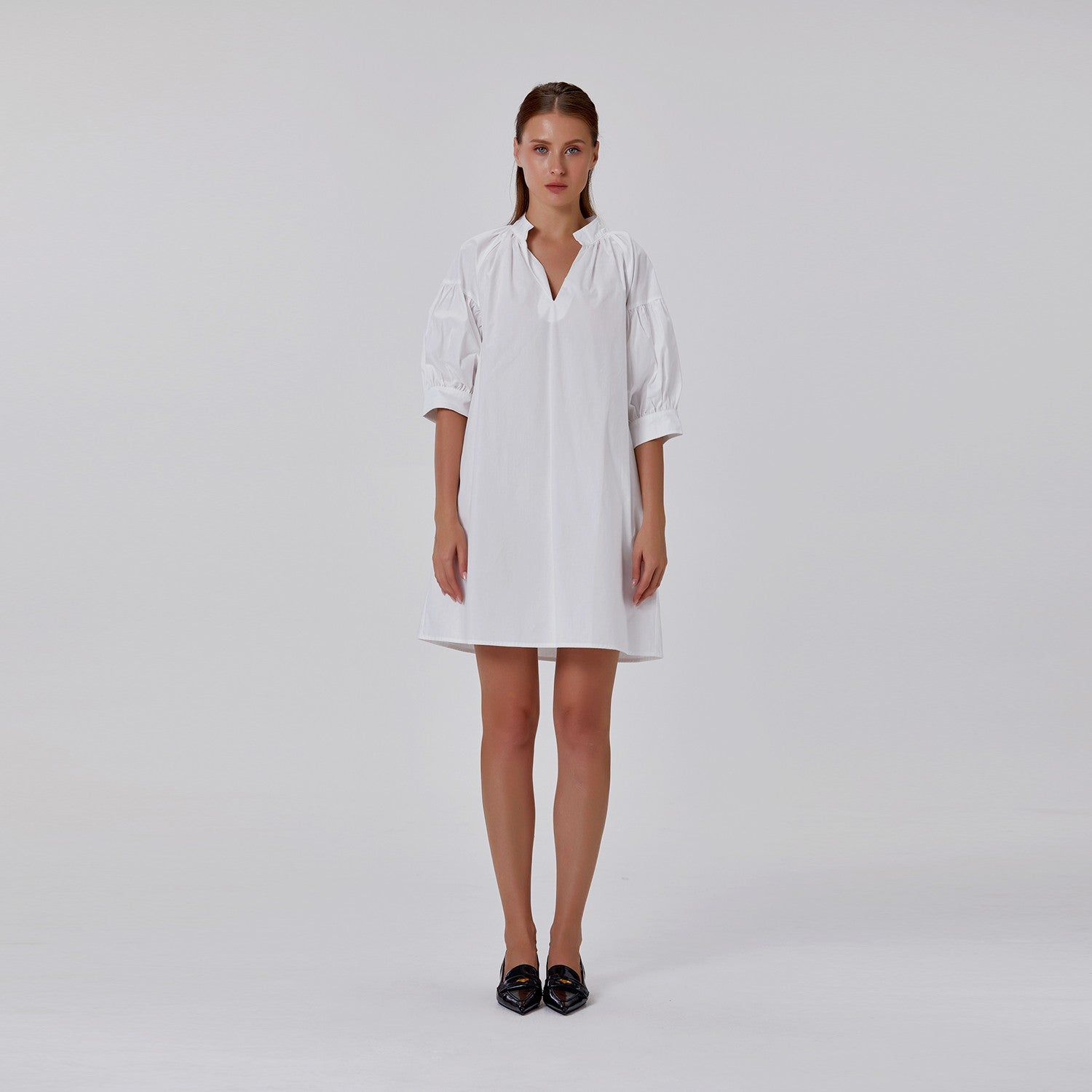 Robe en coton à manches bouffantes - Smart & Joy