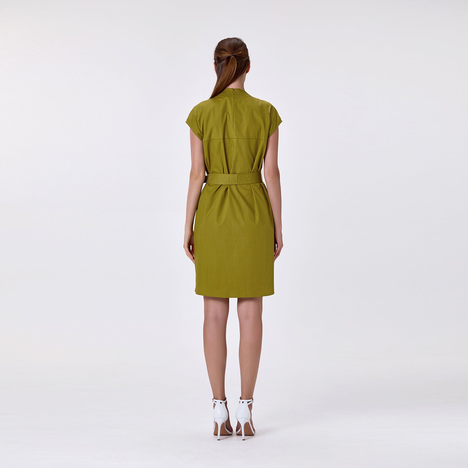 Robe à encolure froncée et ceinture nouée - Smart & Joy