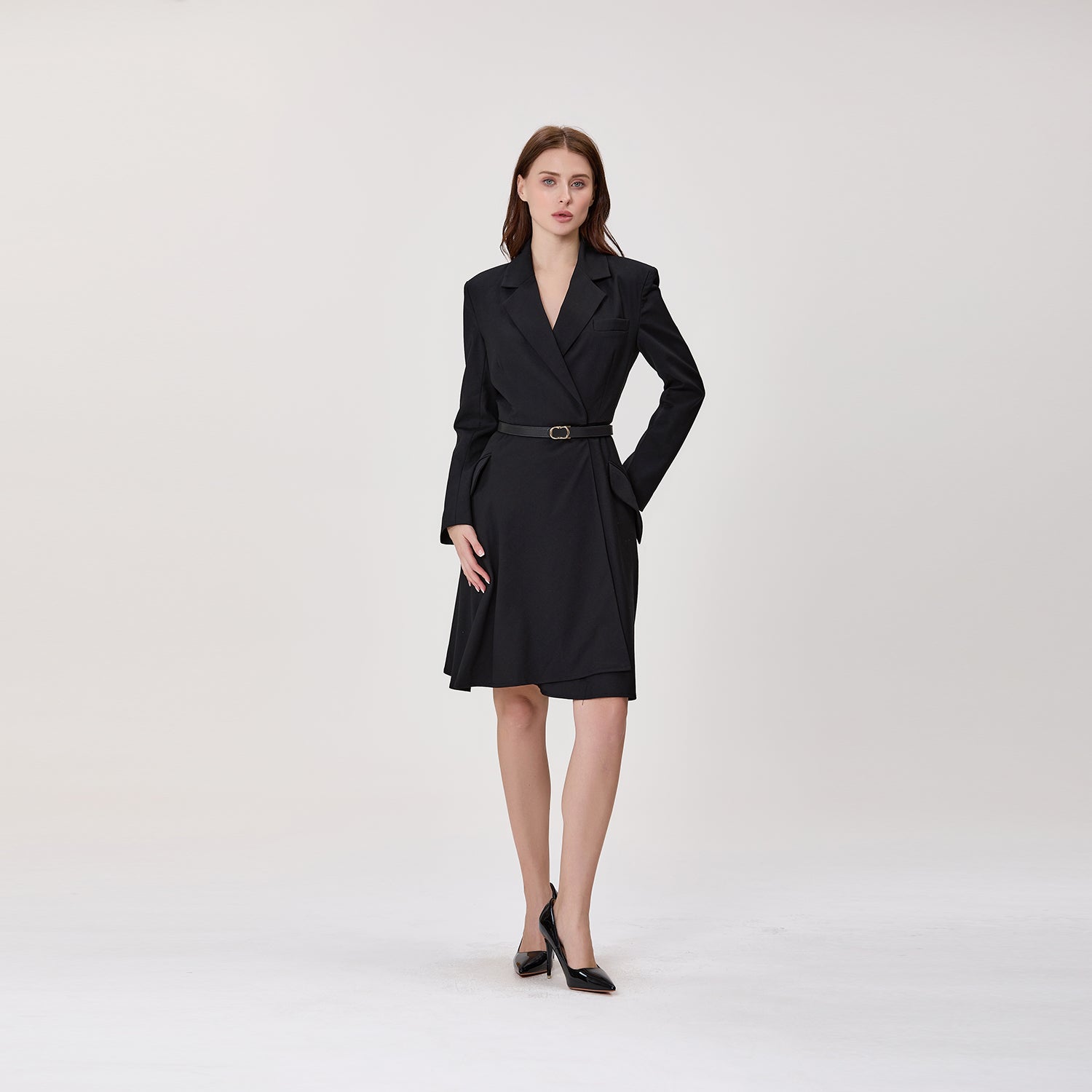 Robe portefeuille style blazer