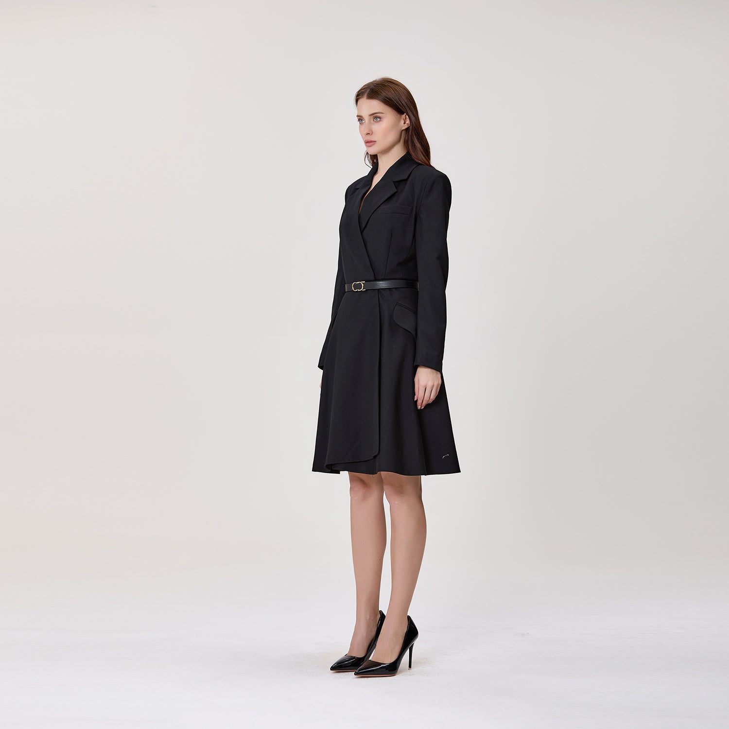 Robe portefeuille style blazer