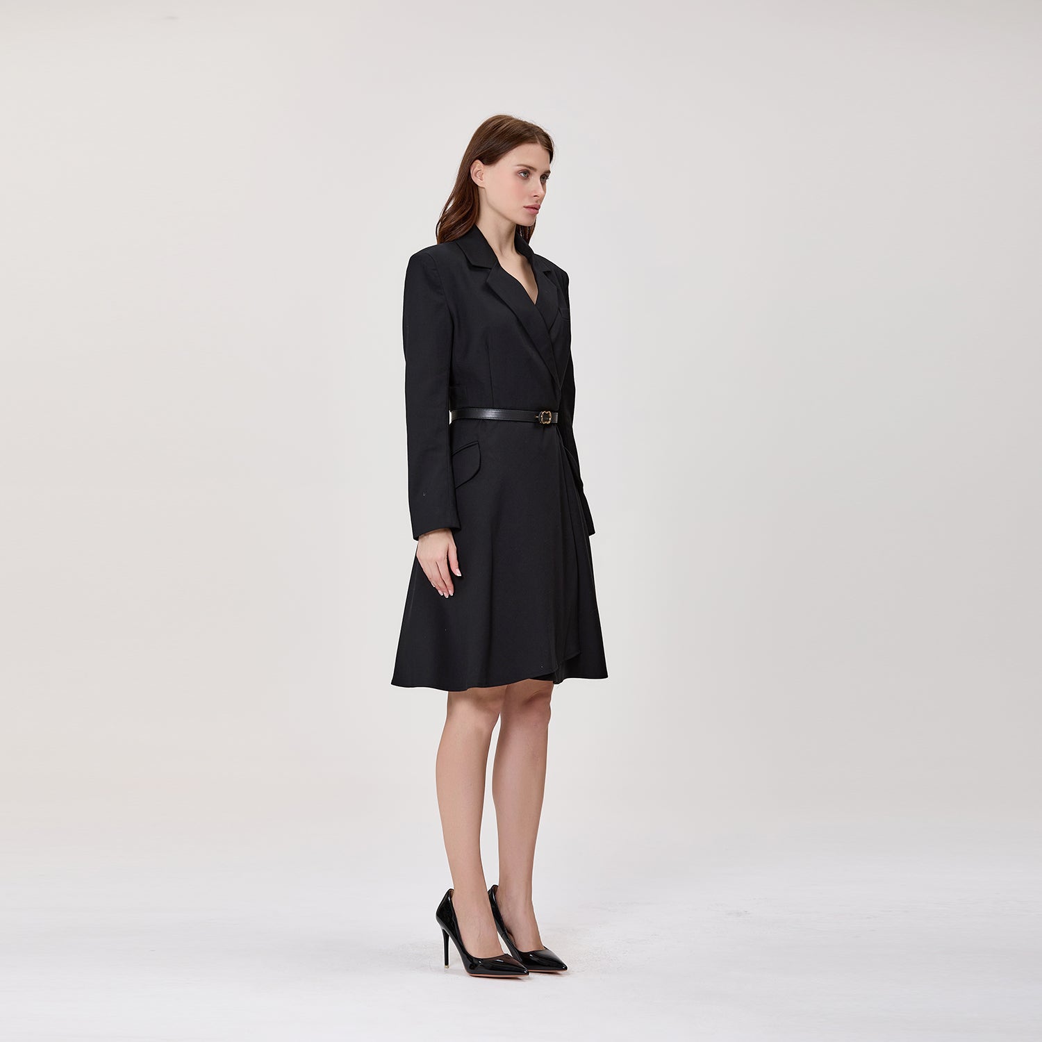 Robe portefeuille style blazer