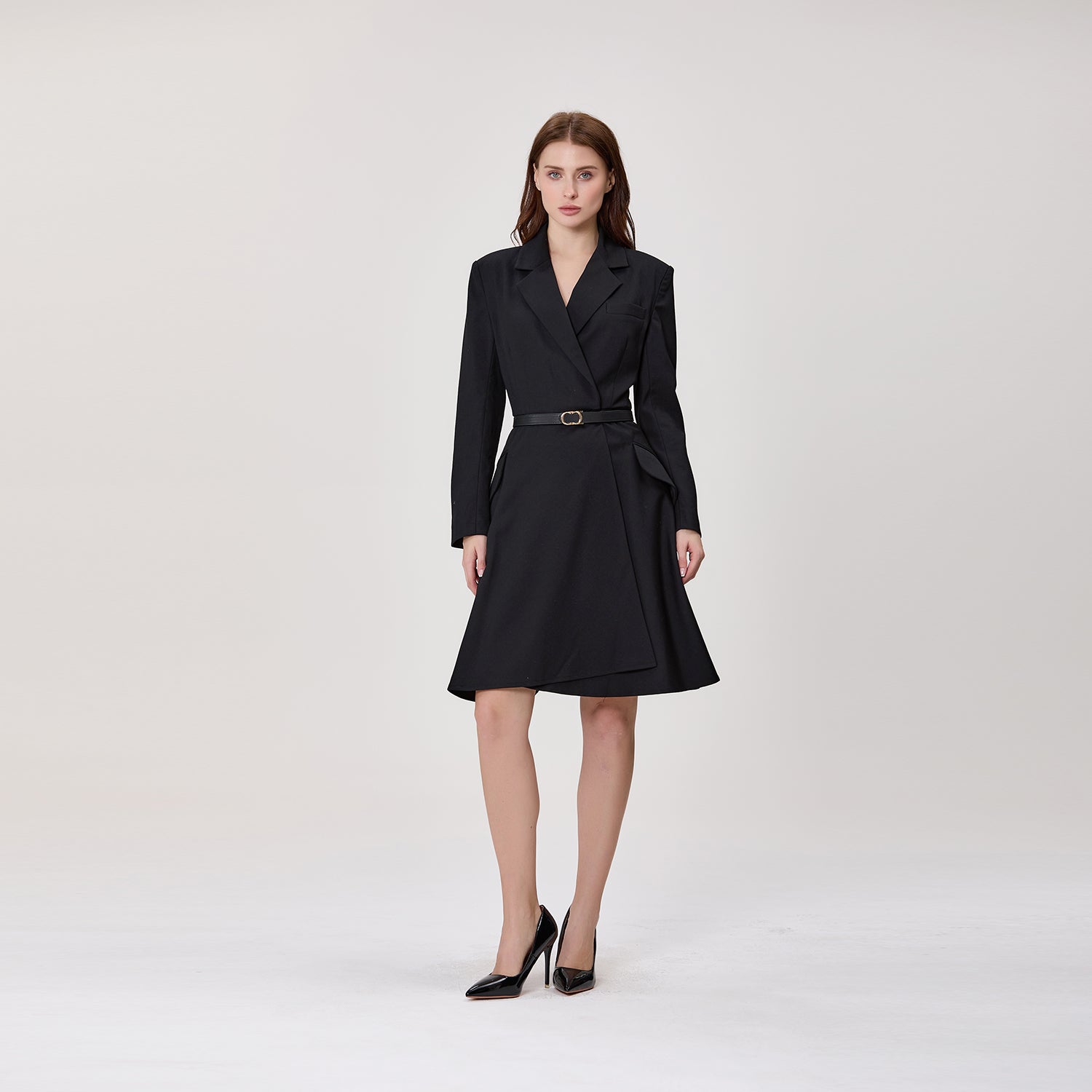 Robe portefeuille style blazer