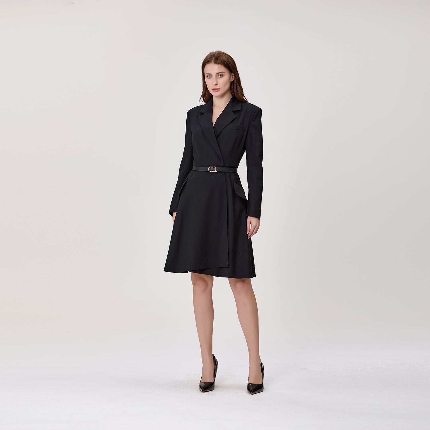 Robe portefeuille style blazer