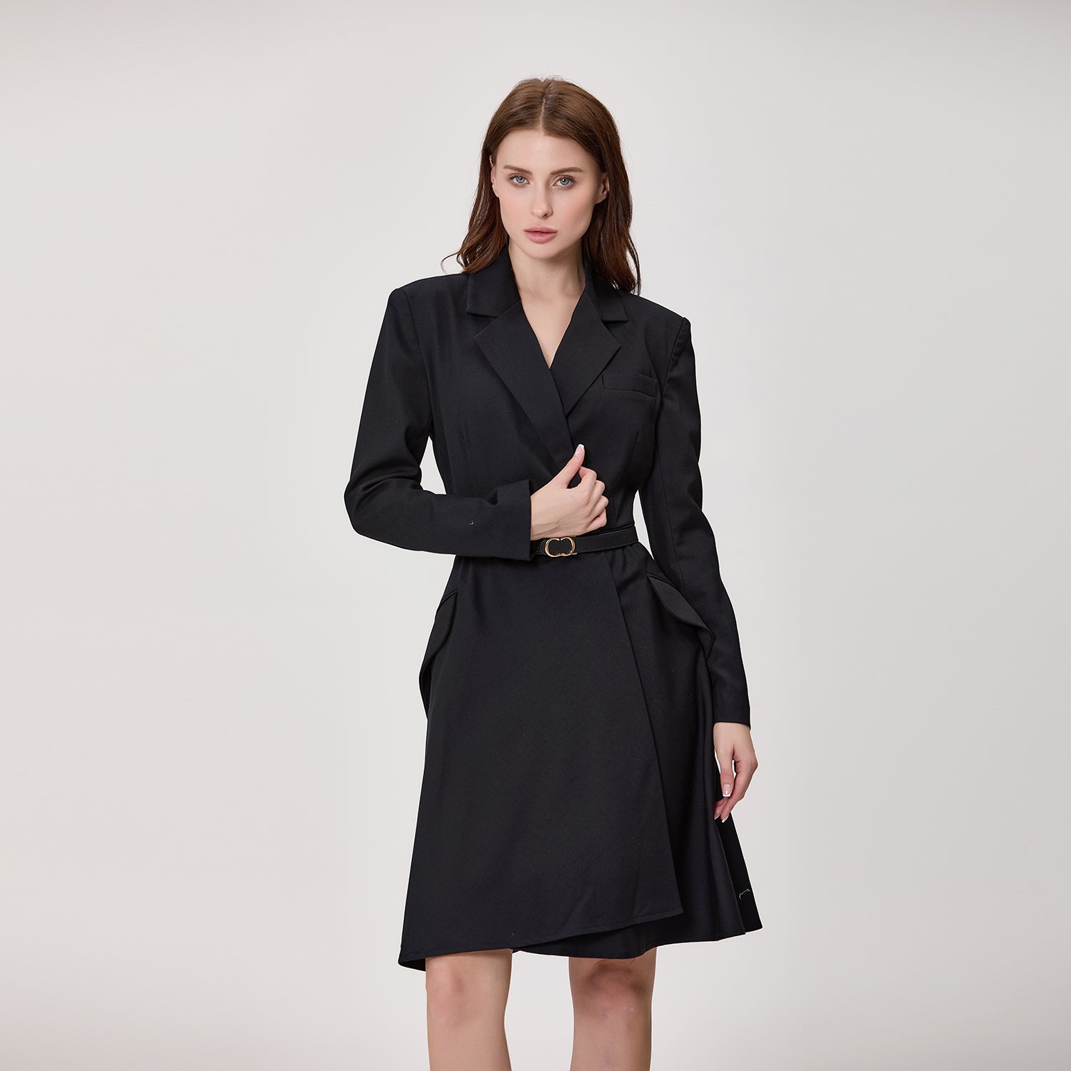 Robe portefeuille style blazer