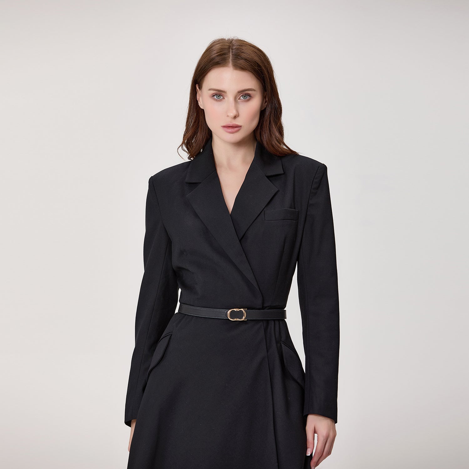Robe portefeuille style blazer