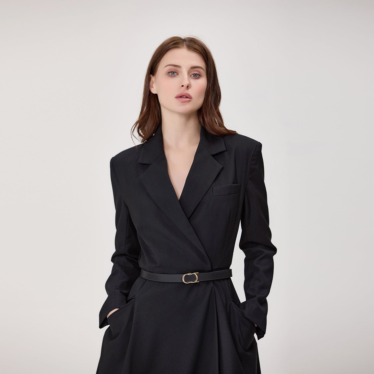 Robe portefeuille style blazer