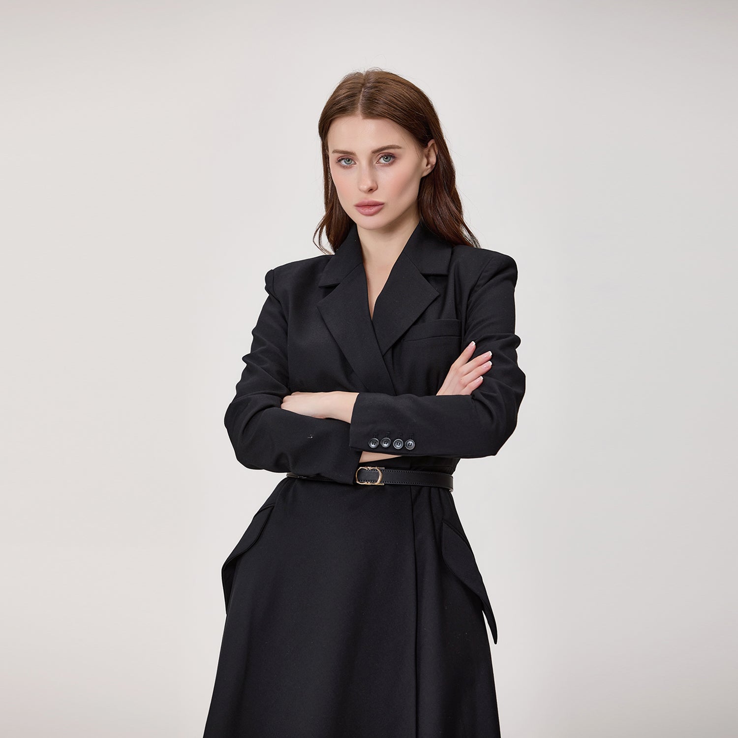 Robe portefeuille style blazer