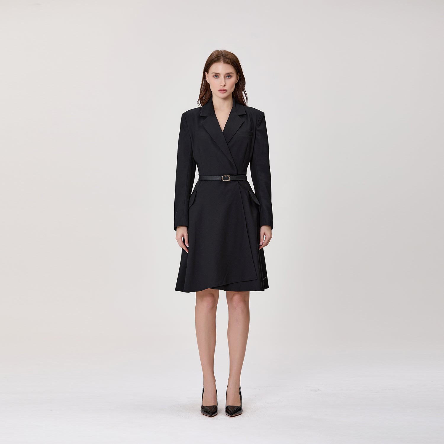 Robe portefeuille style blazer