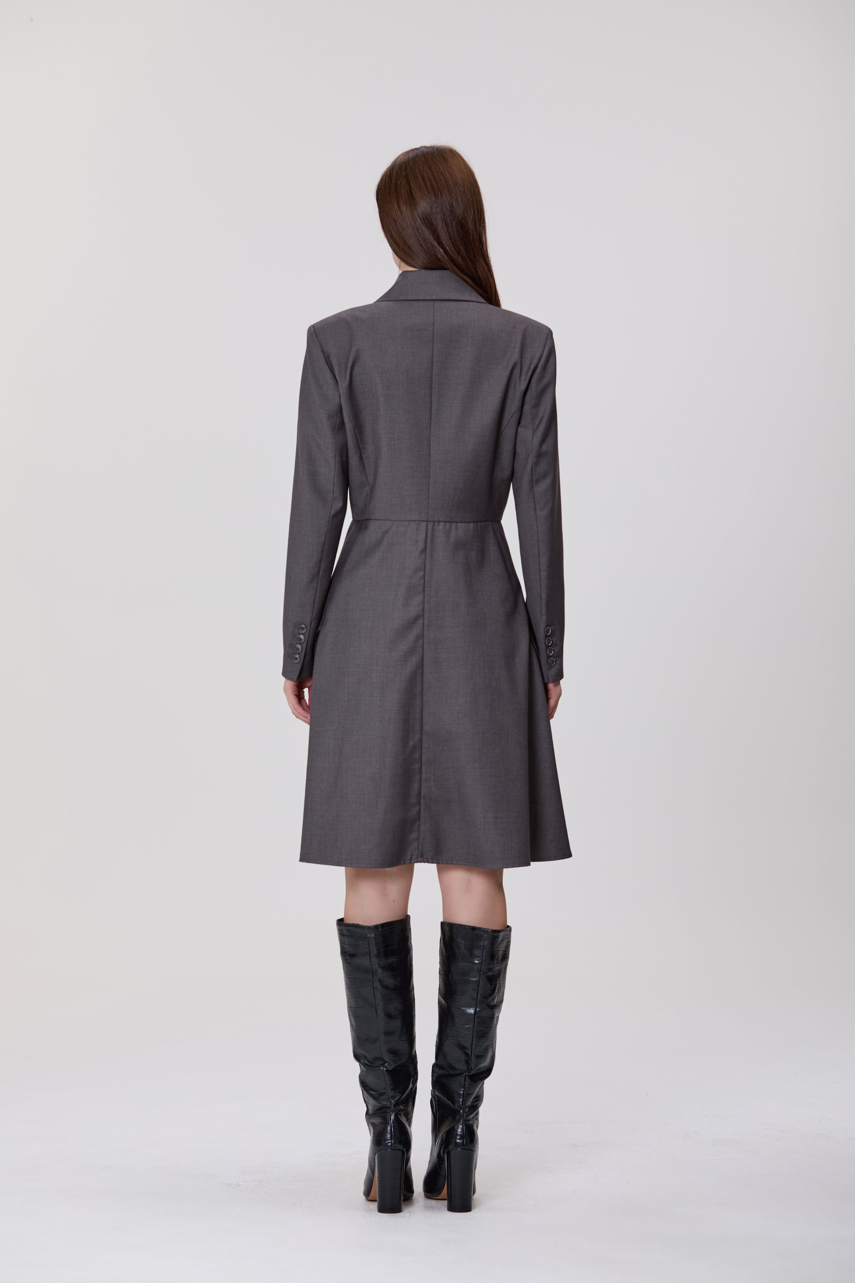 Robe portefeuille style blazer