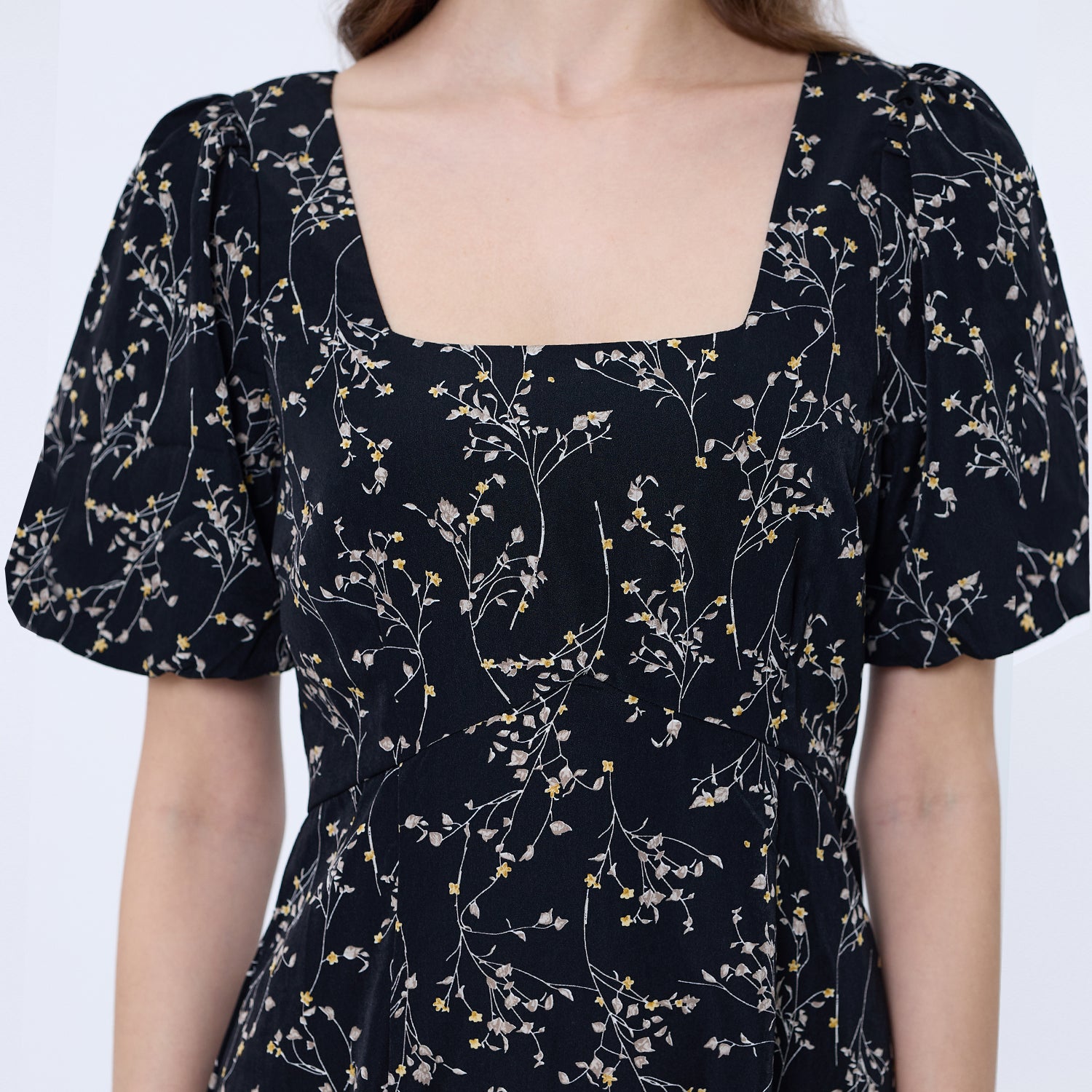 Robe tunique midi imprimée