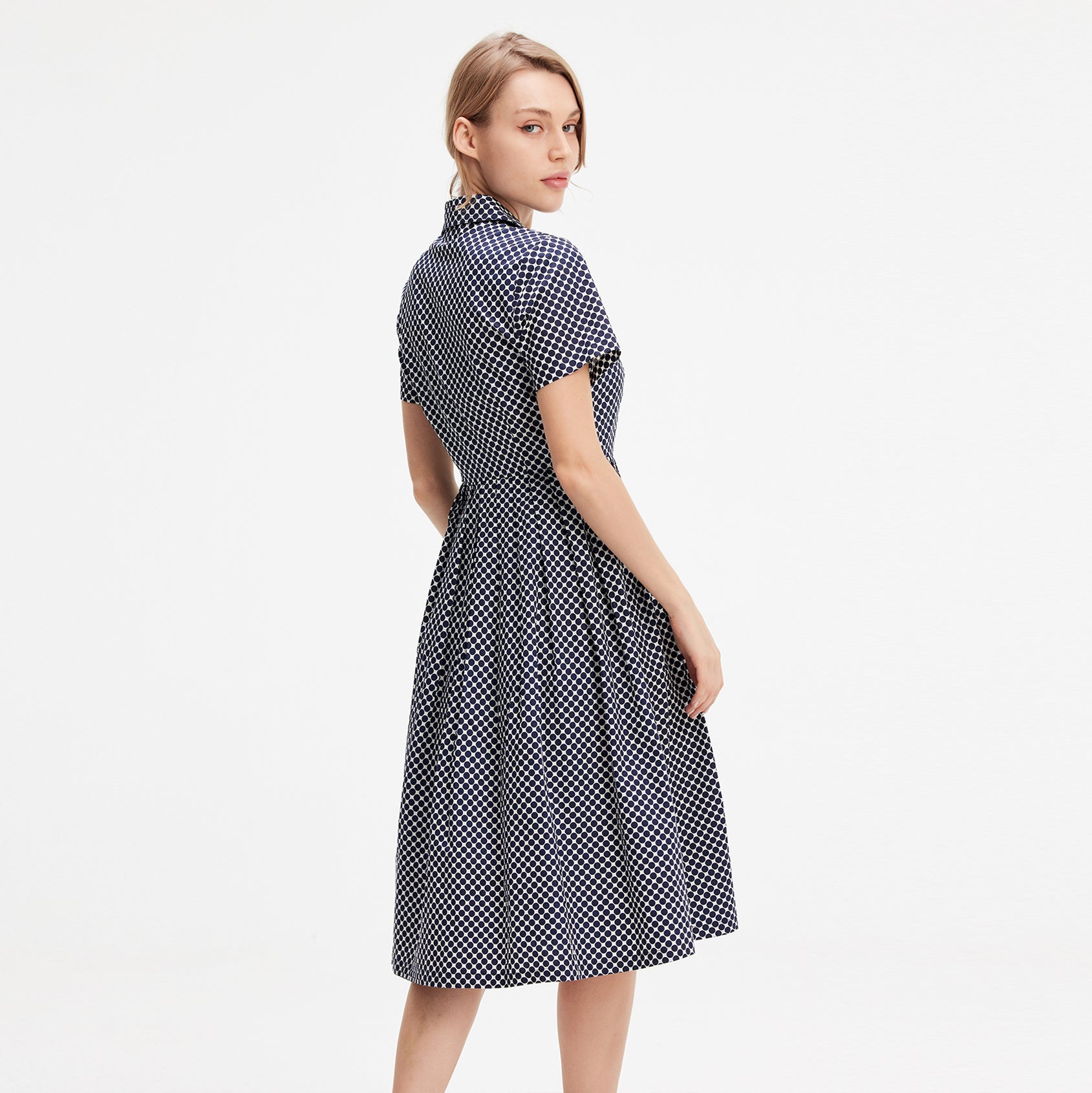 Robe chemise en coton