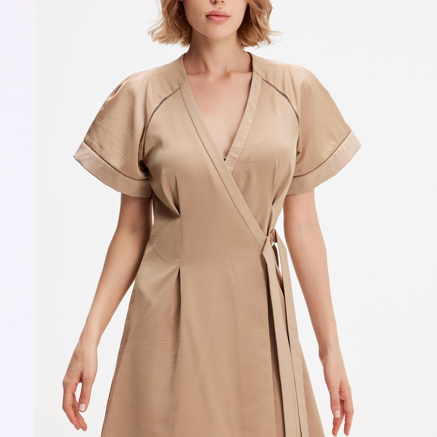 Robe portefeuille mi-longue