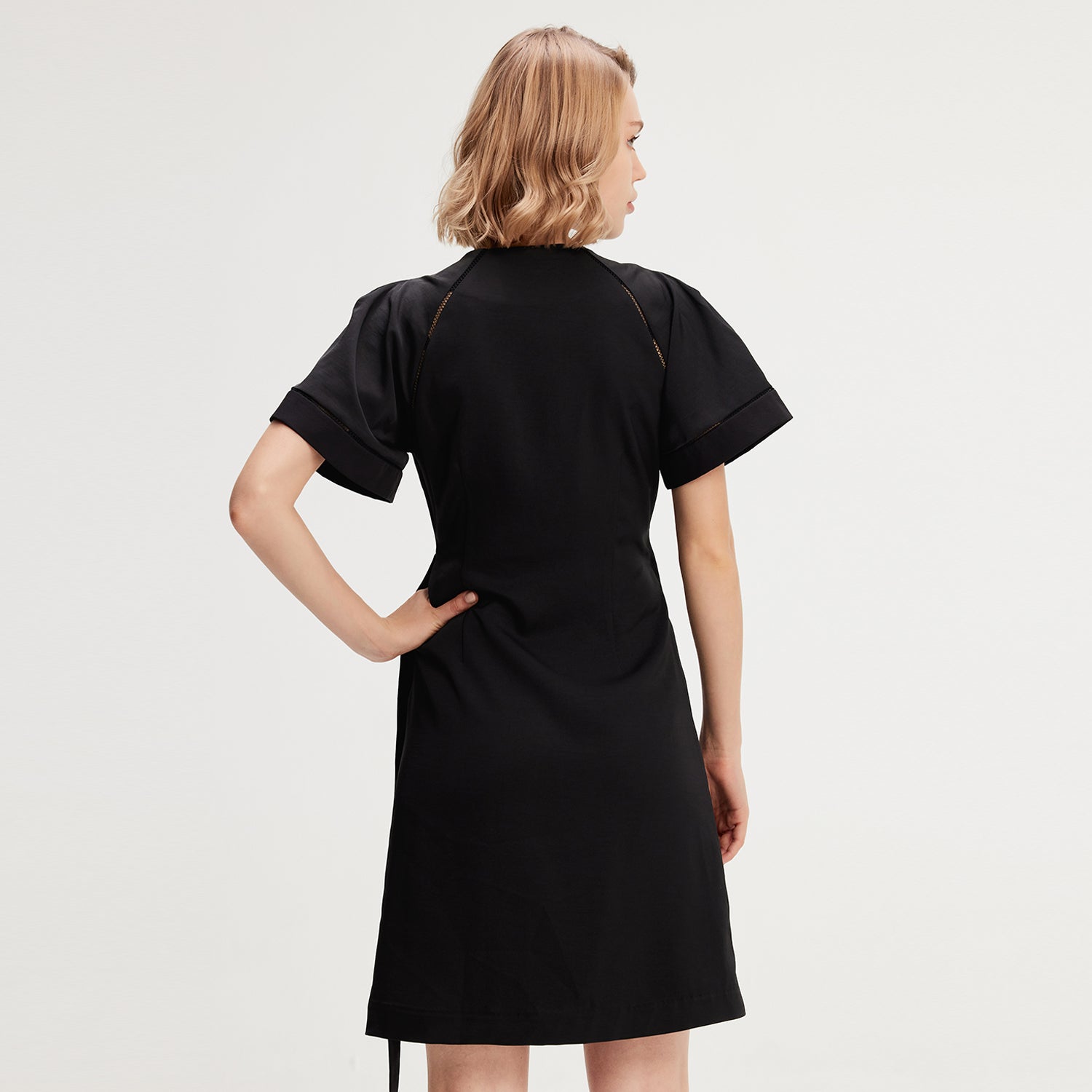 Robe portefeuille mi-longue
