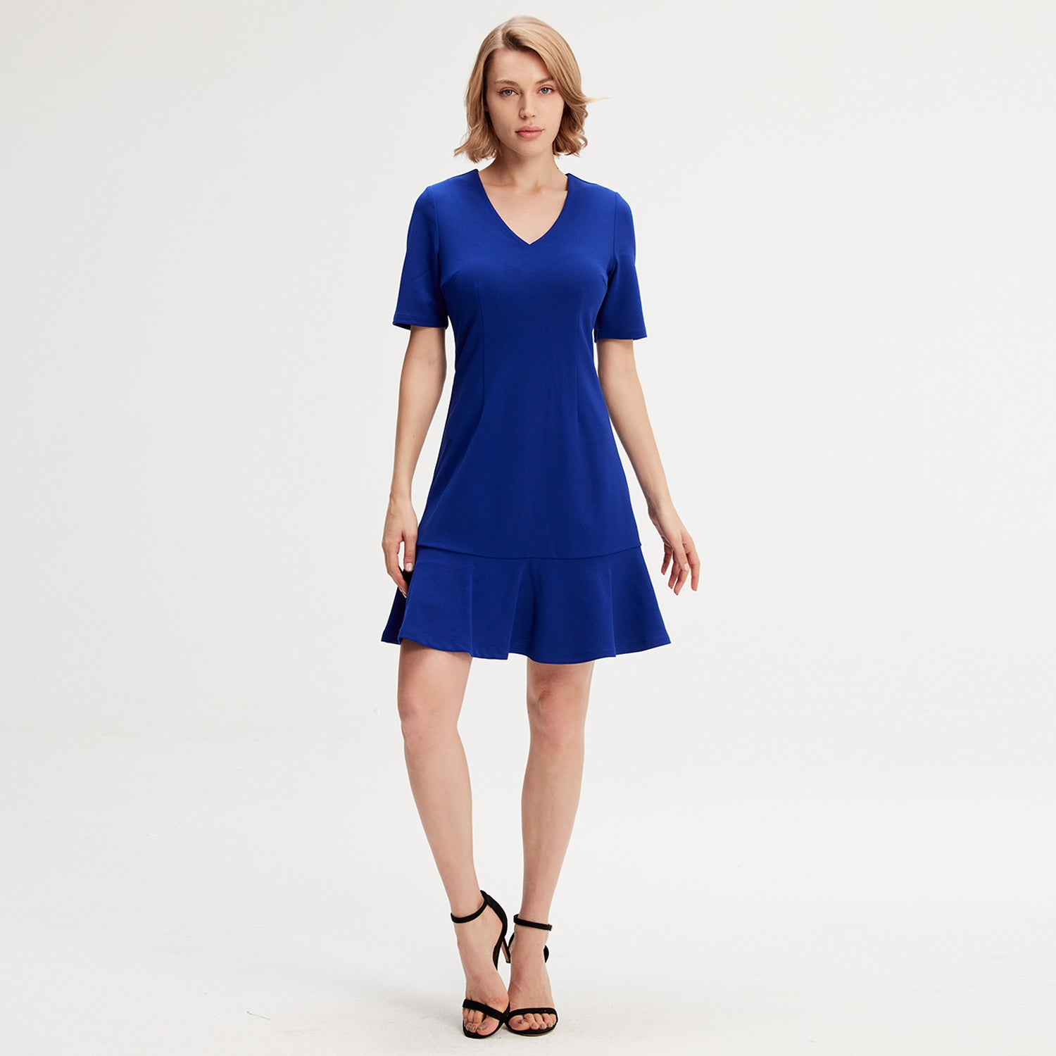 Robe jersey trapèze minimaliste