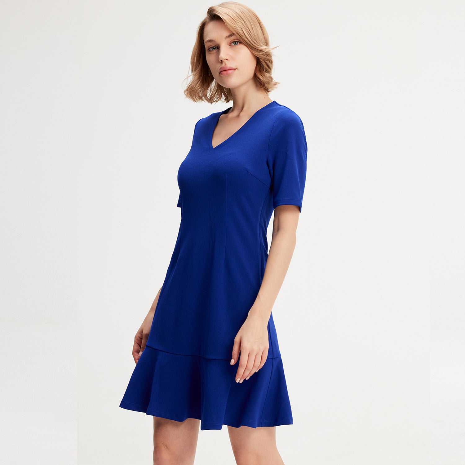 Robe jersey trapèze minimaliste