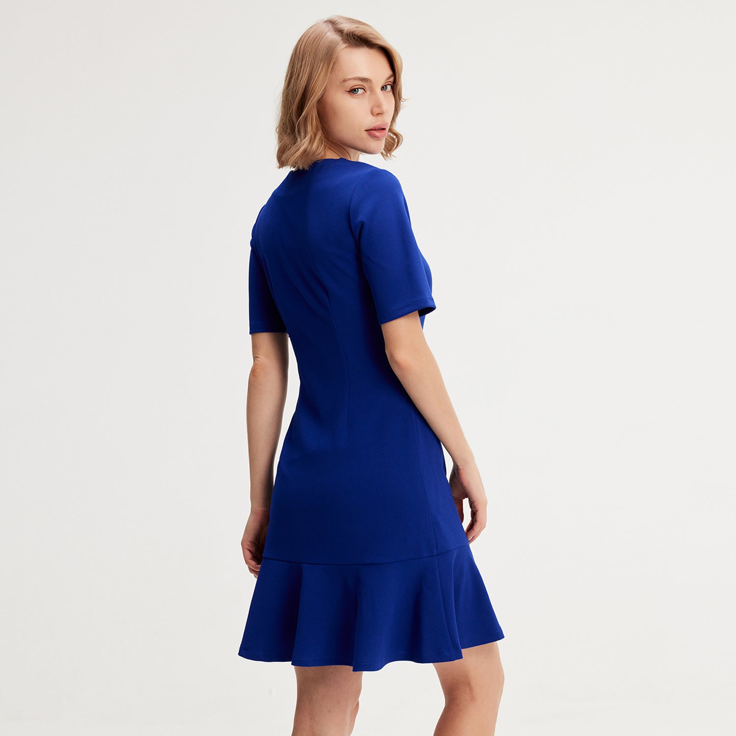 Robe jersey trapèze minimaliste