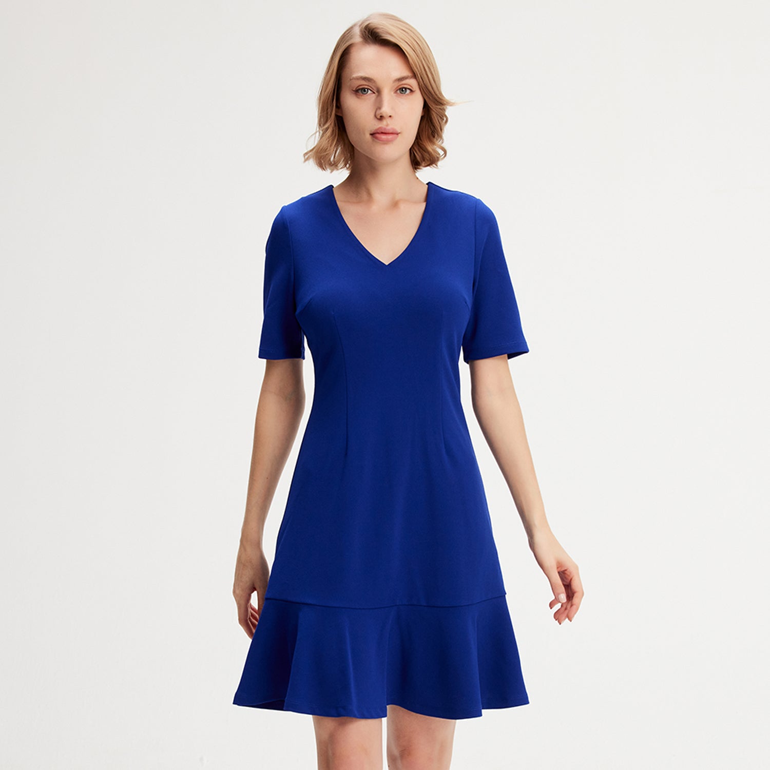 Robe jersey trapèze minimaliste