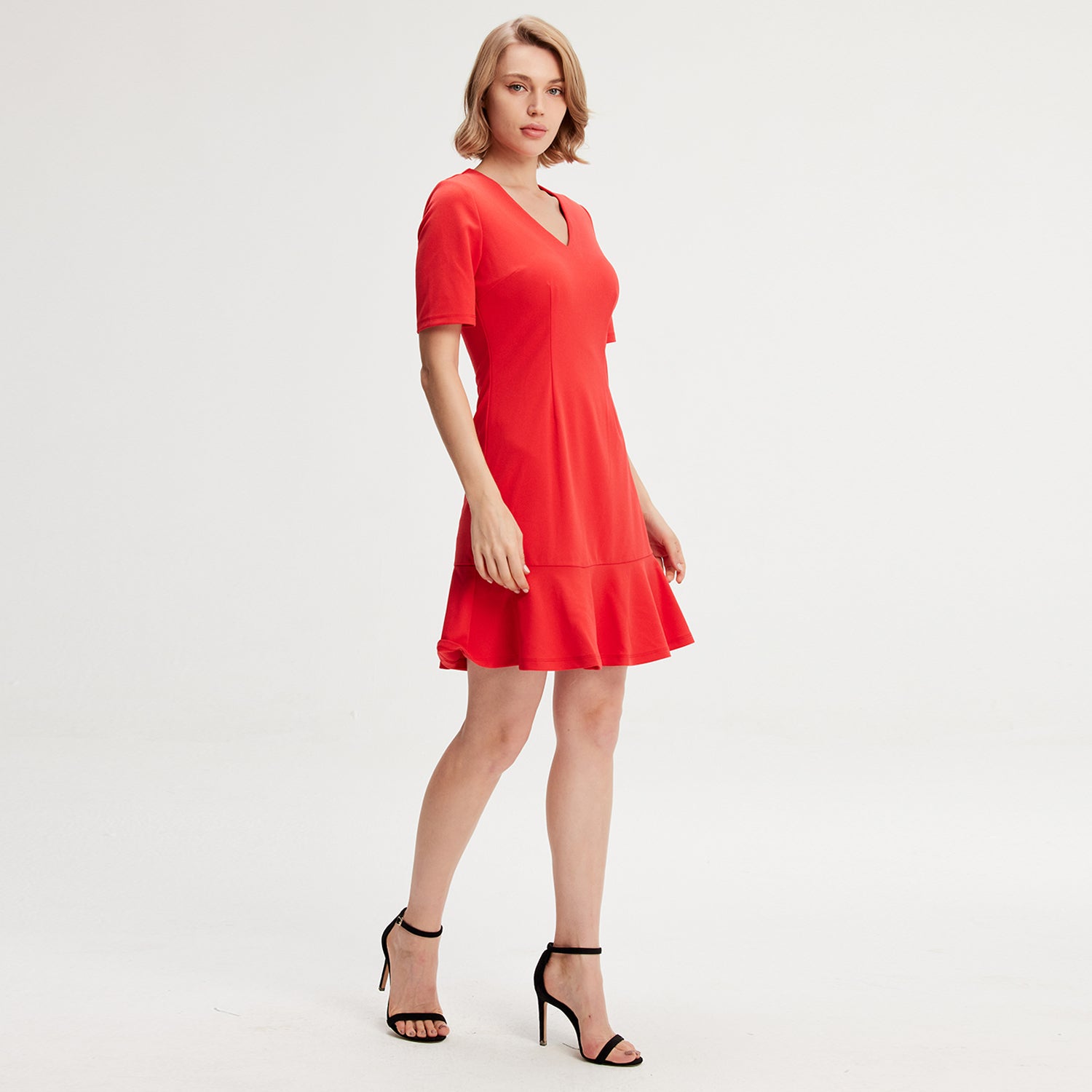 Robe jersey trapèze minimaliste