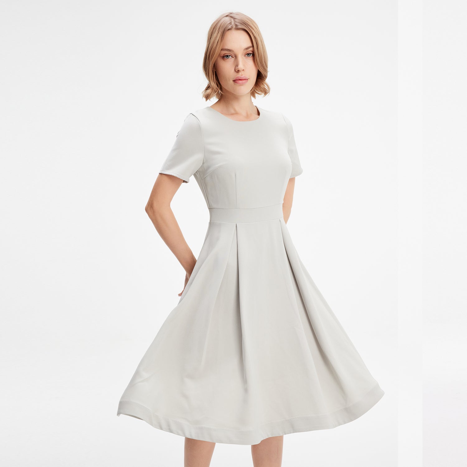 Robe patineuse mi-longue