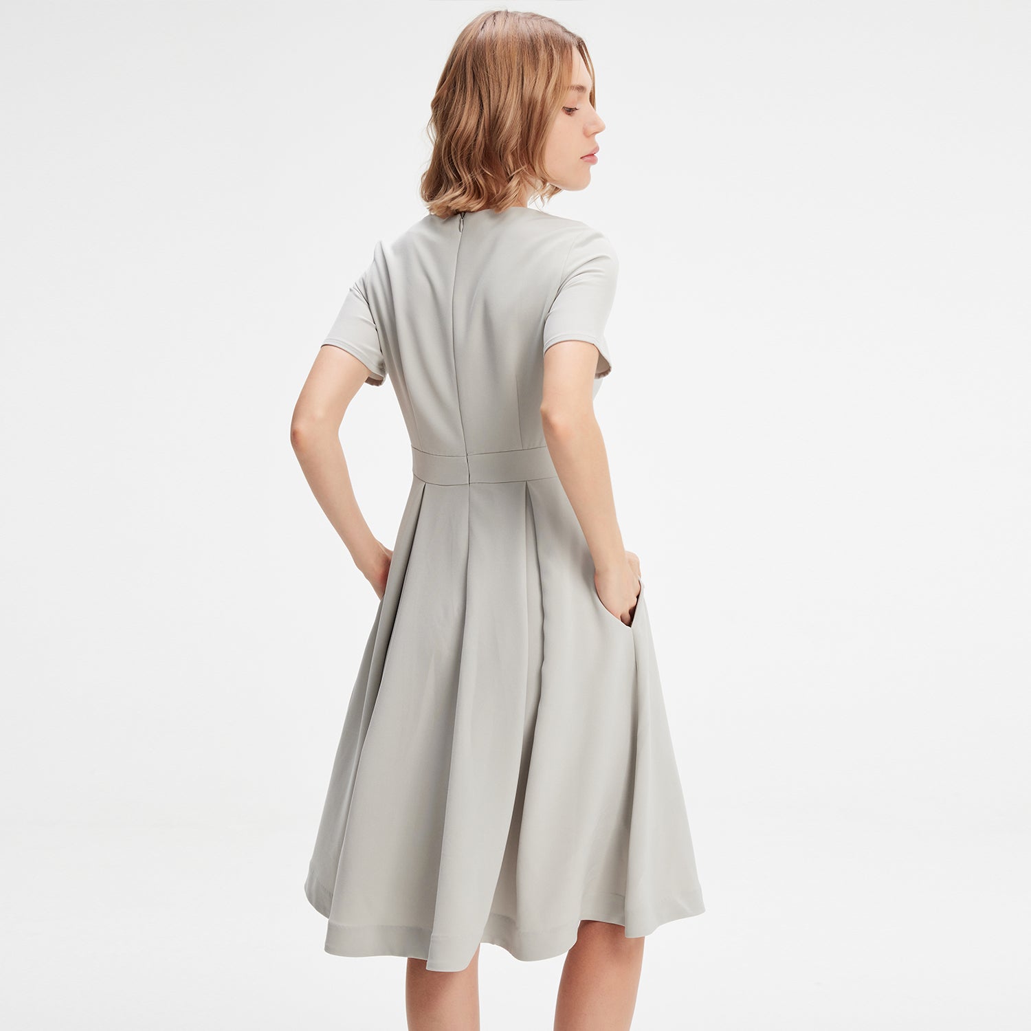 Robe patineuse mi-longue