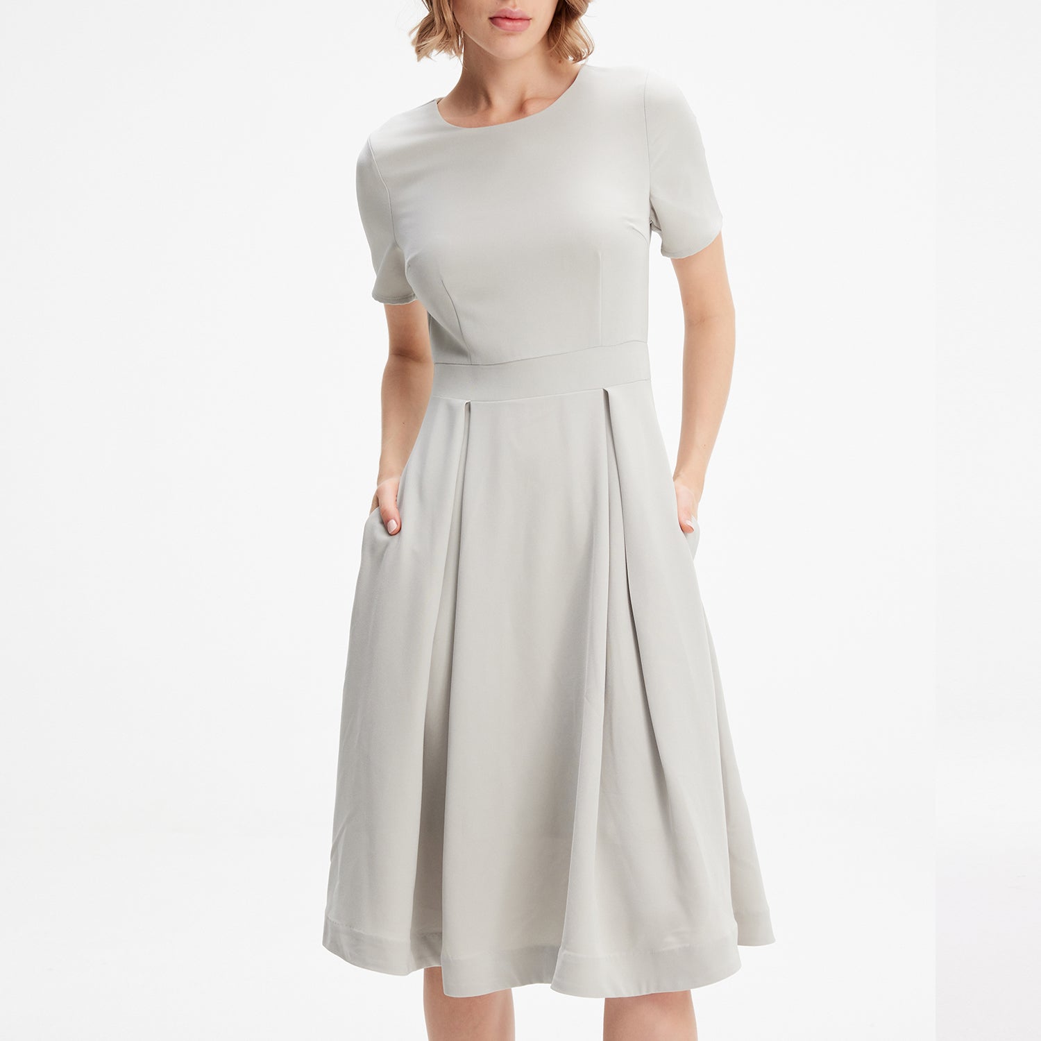 Robe patineuse mi-longue