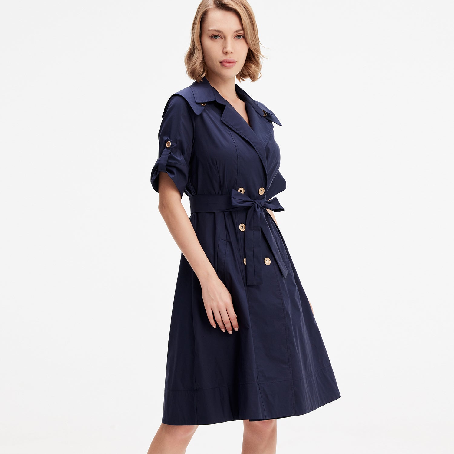 Robe-trench coton