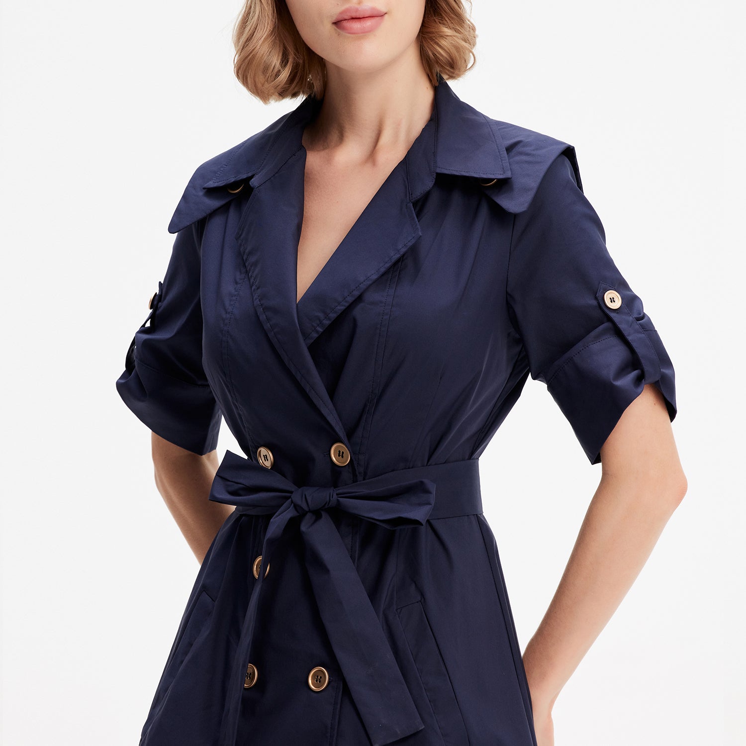 Robe-trench coton