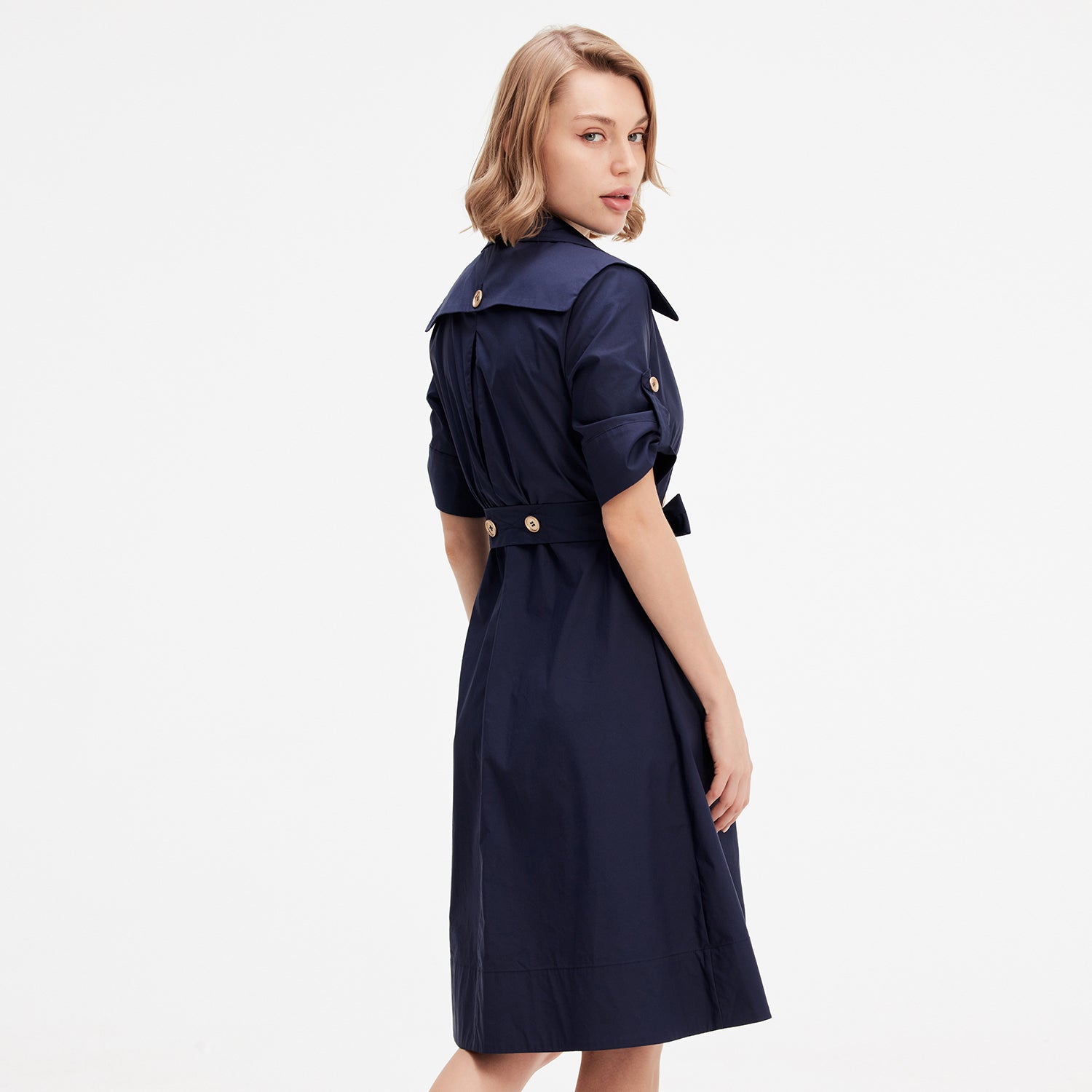 Robe-trench coton