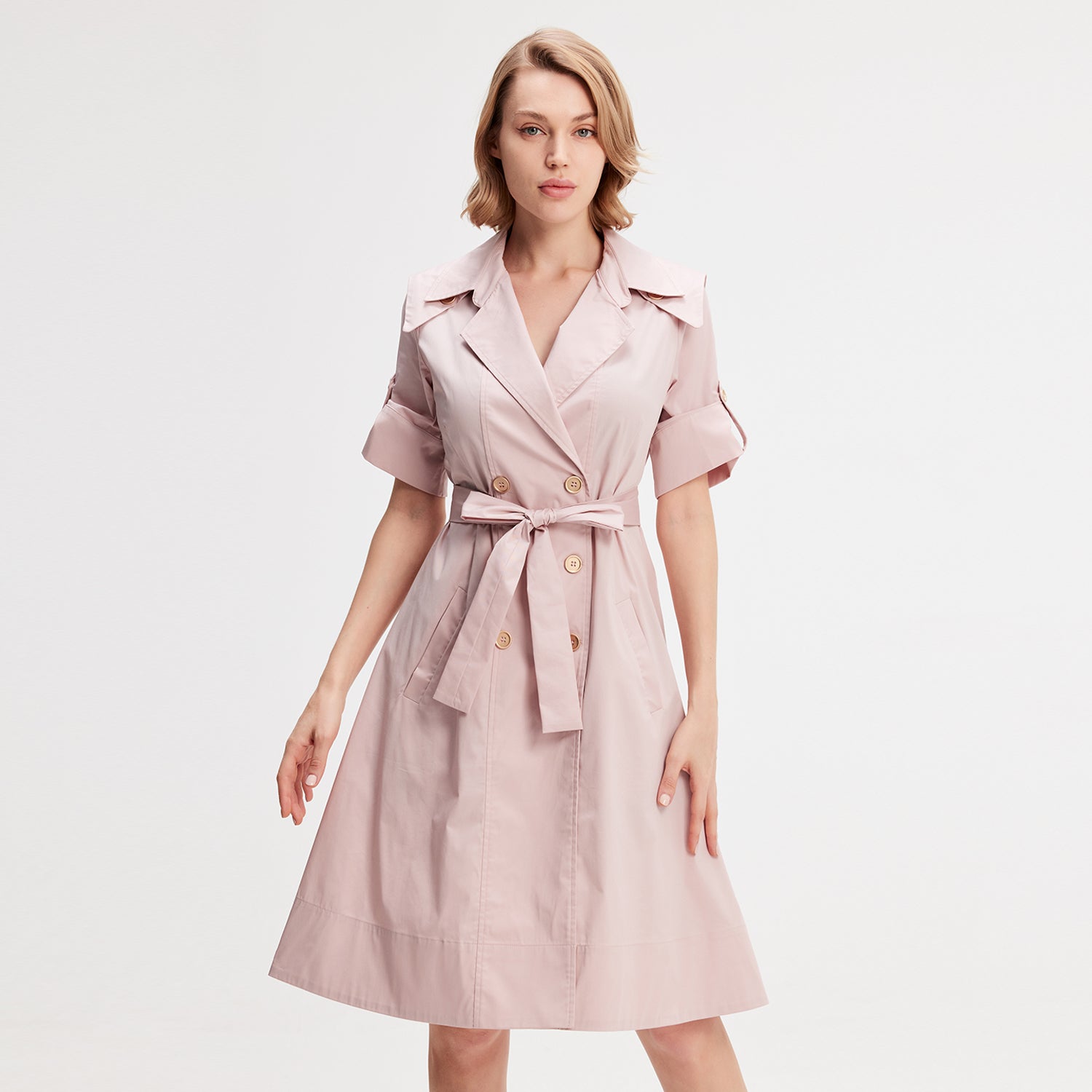 Robe-trench coton