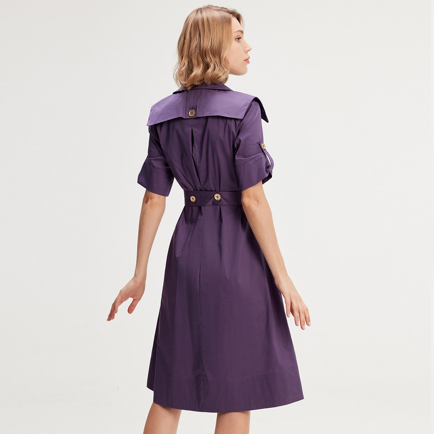 Robe-trench coton