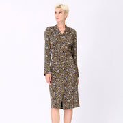 Robe chemise imprimé art-déco