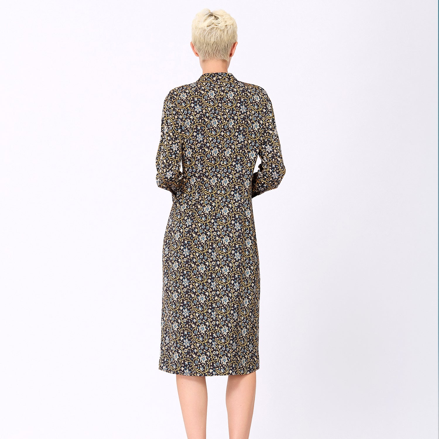 Robe chemise imprimé art-déco