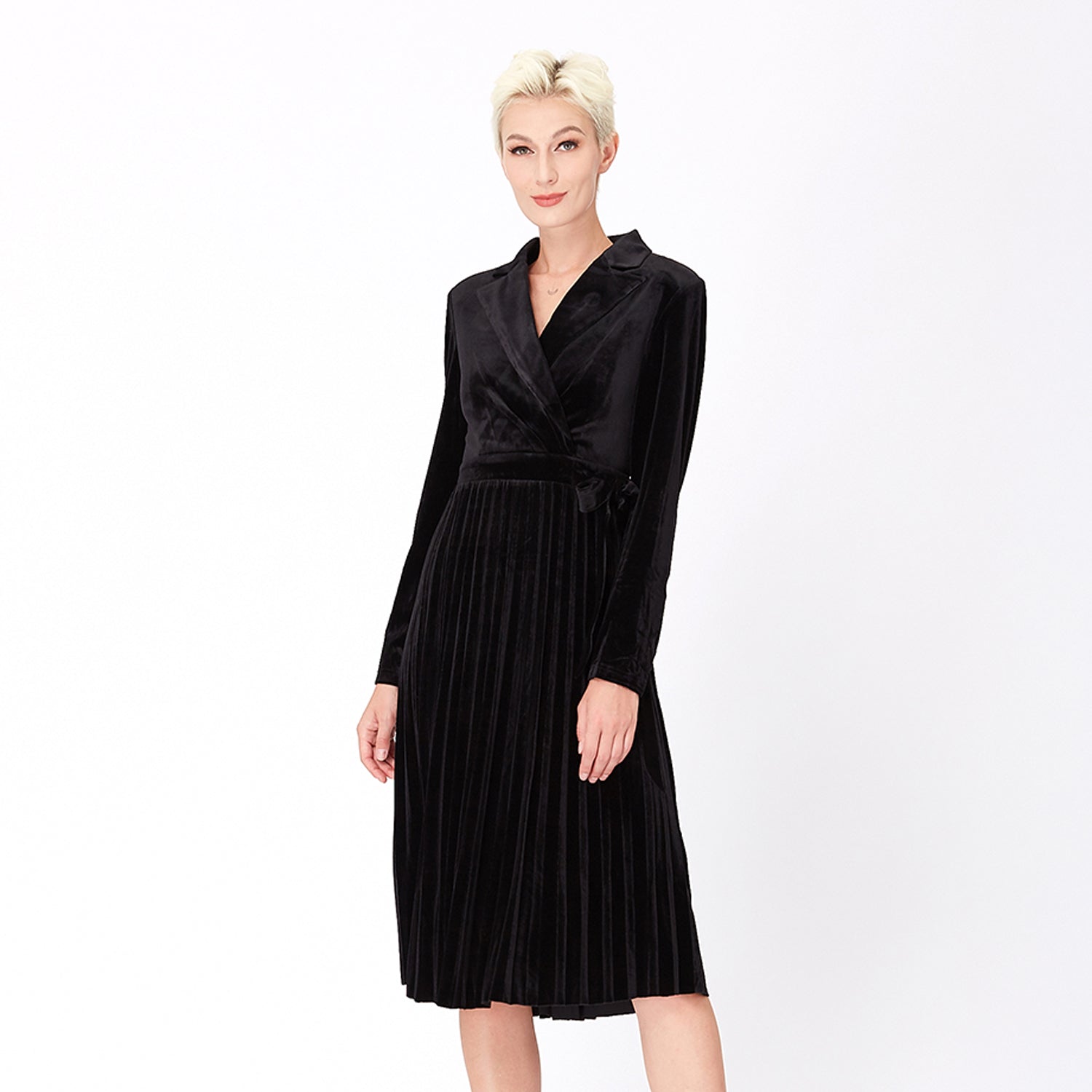 Robe effet portefeuille velours